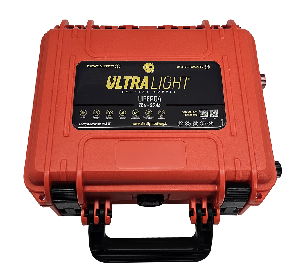 Ultra Light Lifepo4 12v  35 Ah - Versione Bluetooth -