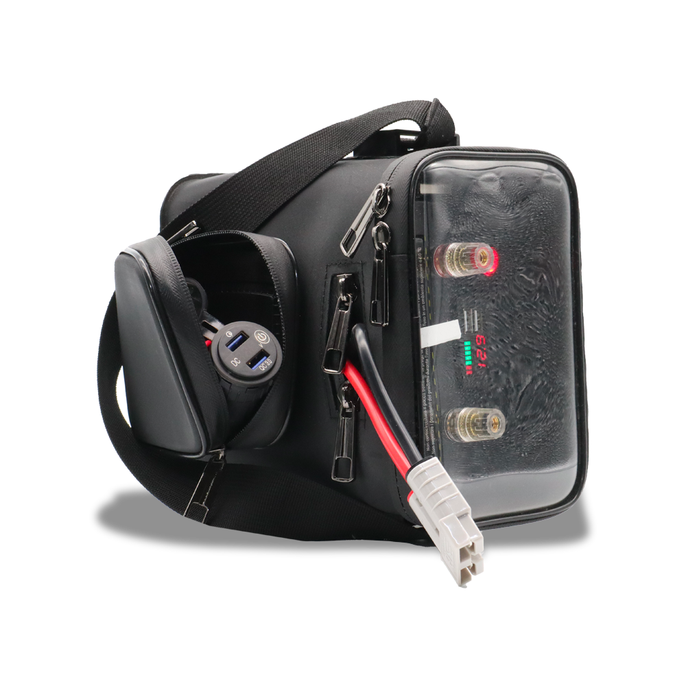 Borsa Trasporto JuStar Per Luci Carbonio E Titanio - 67x64x16cm Nera - Foto 13